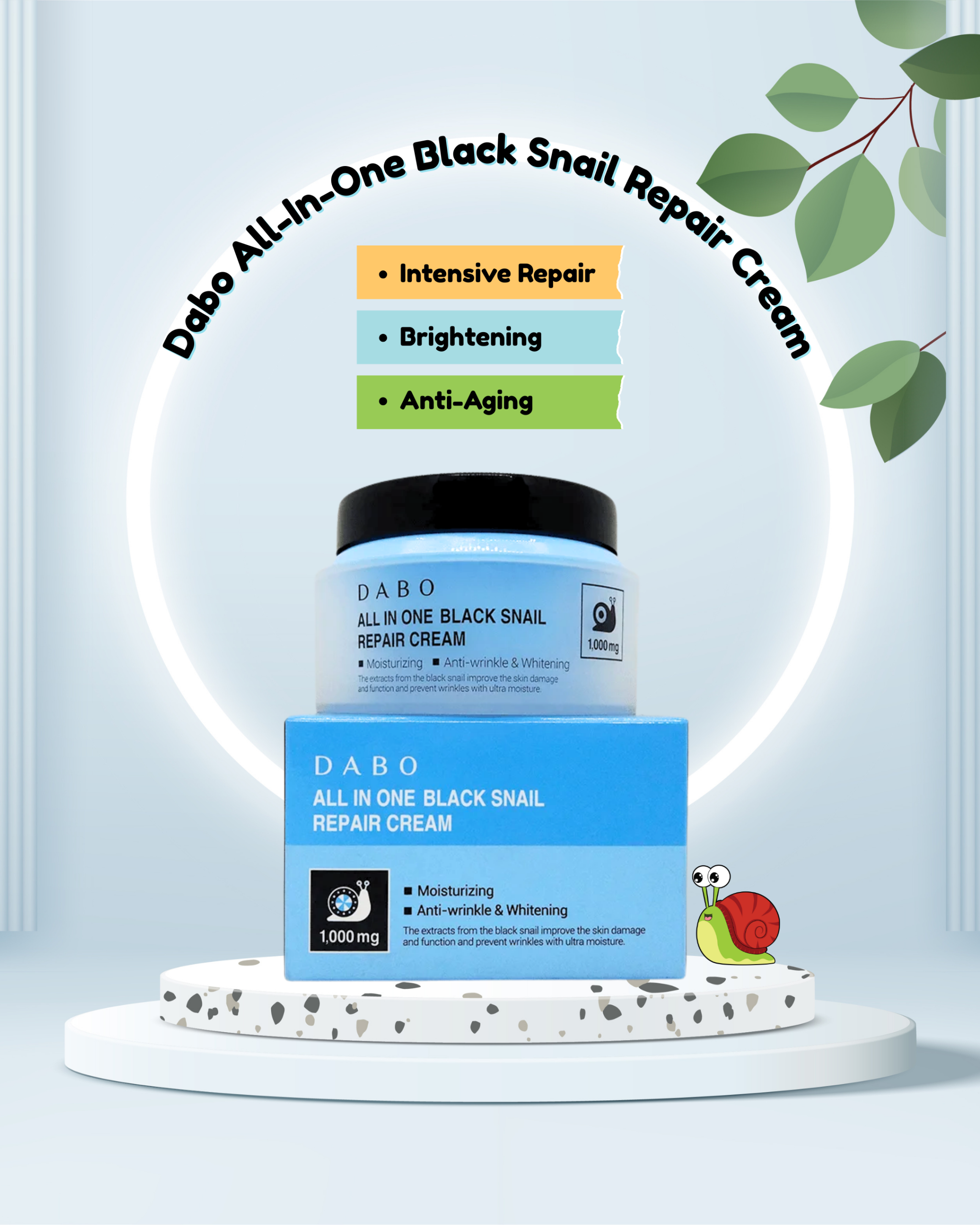 Dabo All-In-One Black Snail Repair Cream Dabo All In One Black Snail Repair Cream -100gm - Image 1
